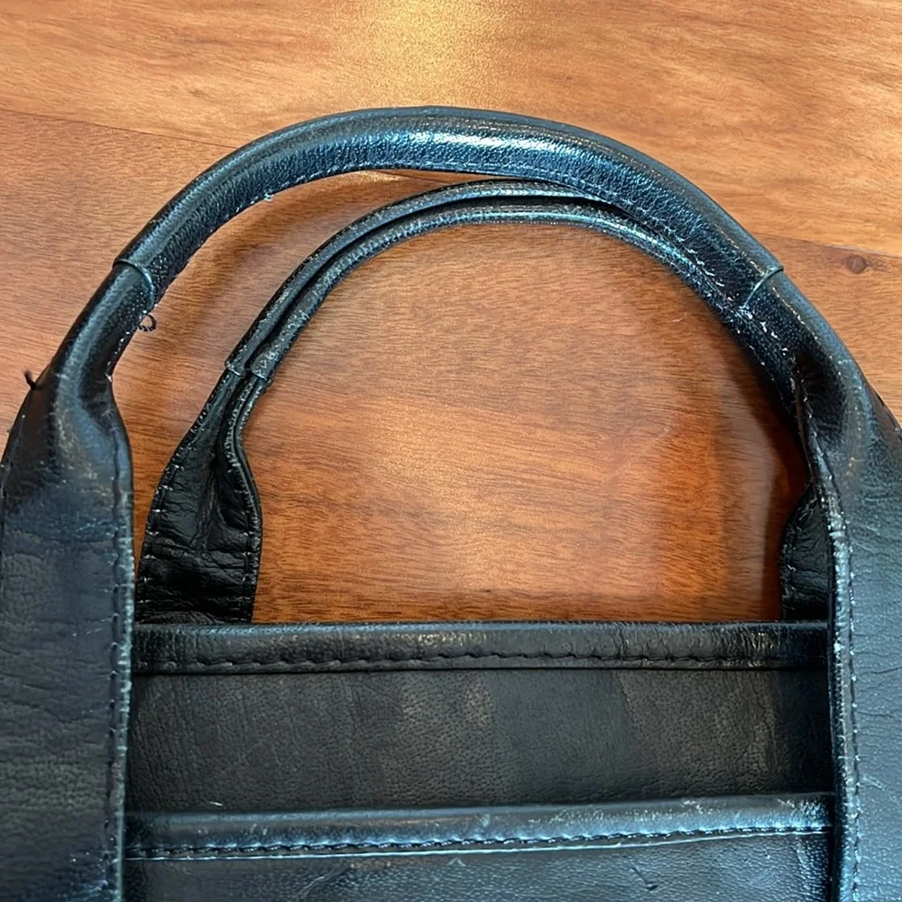 Black Leather Brief Case, made in India